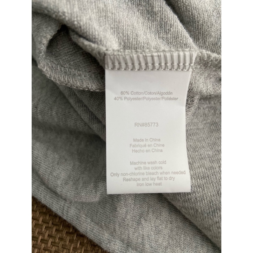 🌺 Heather Grey Sweatshirt Dress with Pockets - Picture 7 of 8
